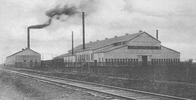 Old historic photo of original HS foundry